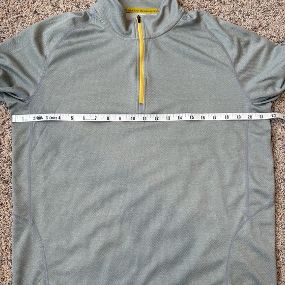 PrAna Mens Orion 1/4 Zip Pullover Long Sleeve Stretch Lightweight Gray L - Picture 10 of 12